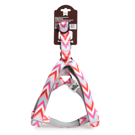 Basil Printed Adjustable Harness for Dogs (Pink)