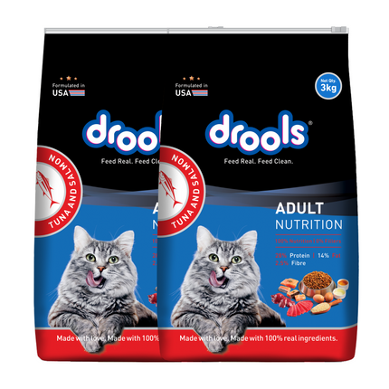 Drools Tuna & Salmon Adult Dry Cat Food