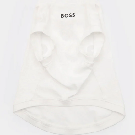 Boss Graphic Tshirt for Dogs (Bright White)