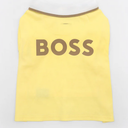 Boss Polo Tshirt for Dogs (Sandily Yellow)