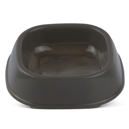 M Pets Plastic Single Bowl for Cats (Grey)