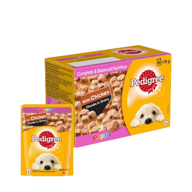 Pedigree Chicken Chunks Gravy Puppy Wet Food