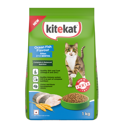 Kitekat Ocean Fish Kitten Dry Food (Limited Shelf Life)