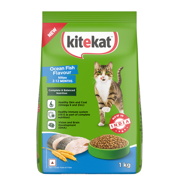 Kitekat Ocean Fish Kitten Dry Food (Limited Shelf Life)