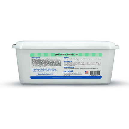 EarthBath Tea Tree & Aloe Vera Hot Spot Wipes for Dogs and Cats