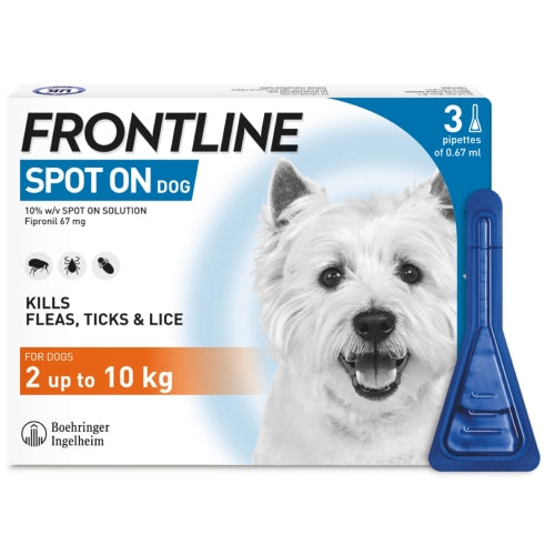 Boehringer Ingelheim Frontline Plus Spot On for Dogs (2kg to 10kg)