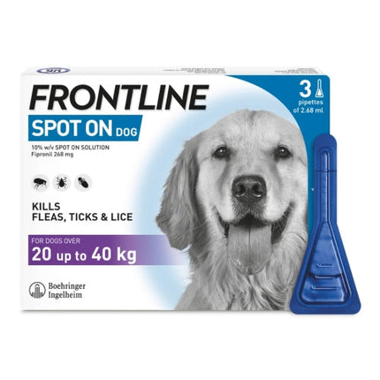 Boehringer Ingelheim Frontline Plus Spot On for Large Dogs (20kg to 40kg)