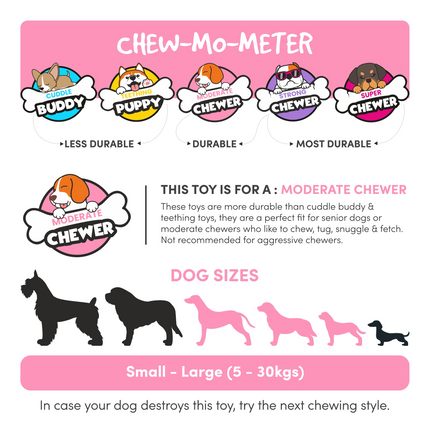 Fofos Giggling Vegi Bites Onion Squeaky Chew Toy for Dogs