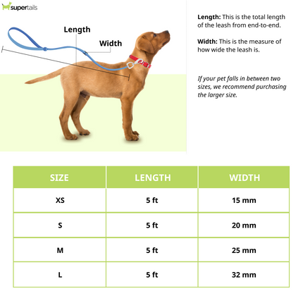 Glucklich Heavy Duty Printed Leash for Dogs (Cadillac)