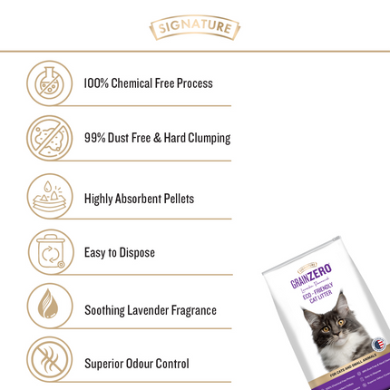 Signature Grain Zero Lavender Scented Cat Litter