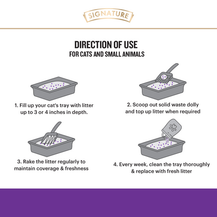 Signature Grain Zero Lavender Scented Cat Litter