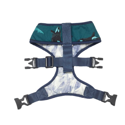 Pet And Parents Feather & Whale Reversible Harness for Dogs