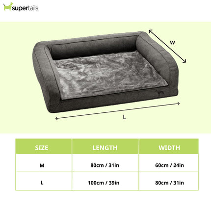 Hunter Livingston Orthopedic Sofa for Dogs (Grey)