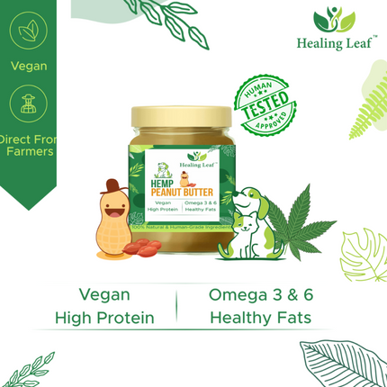 Healing Leaf Hemp Peanut Butter for Dogs and Cats