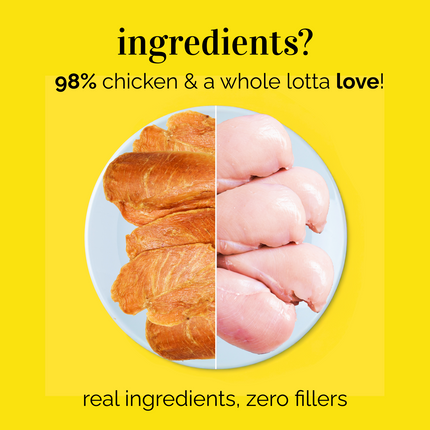 Purepet Chicken Flavour Real Chicken Biscuit and Henlo Chicken Jerky Dog Treats Combo
