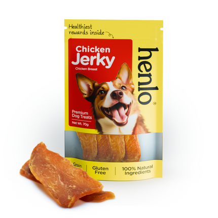 Pedigree Dentastix Oral Care for Adult (Large Breed of 25 kg+) and Henlo Chicken Jerky Dog Treats Combo