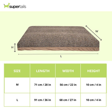 Pawpourri Premium Market Knife Edge Bed for Dogs (Brown)