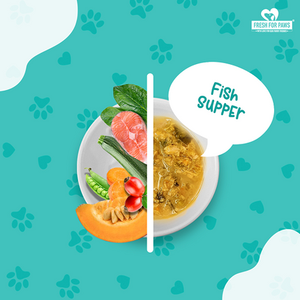 Fresh For Paws Chicken Pot Pie and Fish Supper and Lamb On The Go Wet Dogs and Cats Food Combo