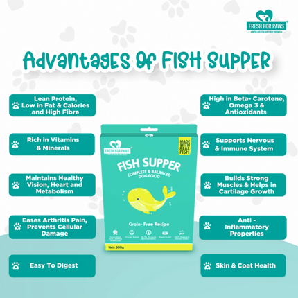 Fresh For Paws Fish Supper Dog Wet Food (100g)