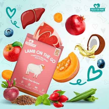 Fresh For Paws Chicken Pot Pie and Fish Supper and Lamb On The Go Wet Dogs and Cats Food Combo