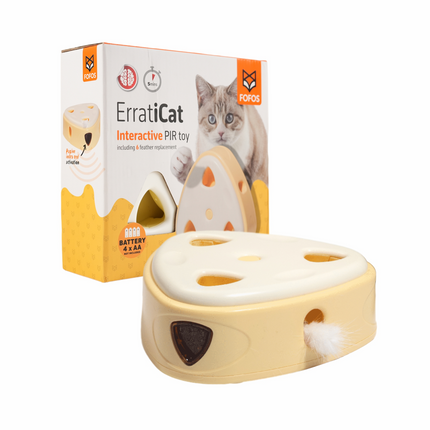 Fofos Cheese Box Interactive Toy for Cats