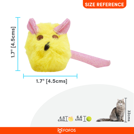 Fofos Rattle Mouse Toy for Cats