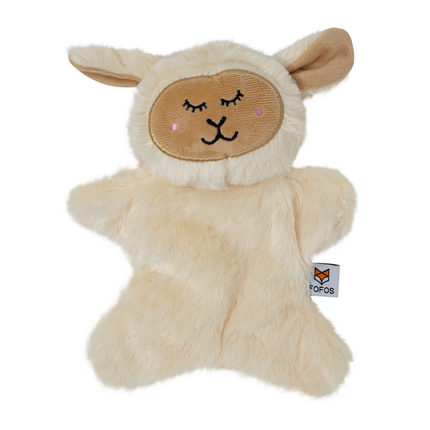 Fofos Glove Plush Sheep Toy for Dog (Beige)