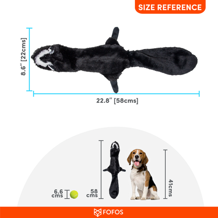 Fofos Skinneez Skunk Toy for Dogs