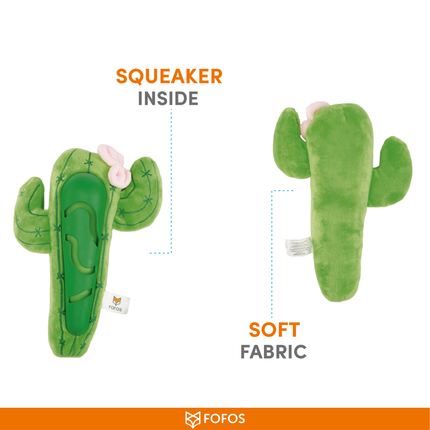 Fofos Cactus Treat Toy for Dogs (Green)