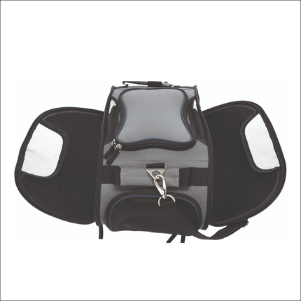 Trixie Wings Airline Carrier for Pets (Grey/Blue)