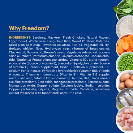 Signature Freedom Fish, Chicken and Peas Recipe Kitten Dry Cat Food