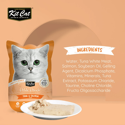 Kit Cat Chicken & Tuna, Chicken & Salmon, Tuna & Salmon Fish Cat Wet Food Combo
