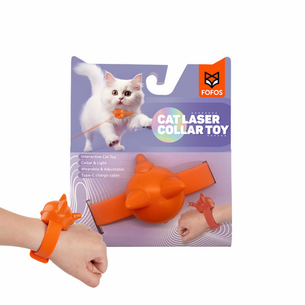 FOFOS Rechargeable Laser Collar Smart Toy for Cats