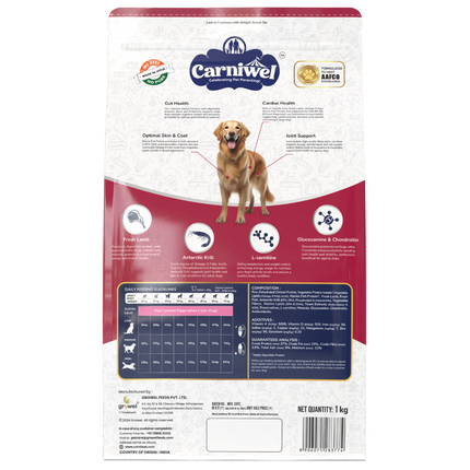Carniwel Fresh Lamb Large Breed Adult Dog Dry Food