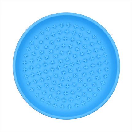 Talking Dog Club Lickables Licking Bowls for Dogs and Cats (Blue)