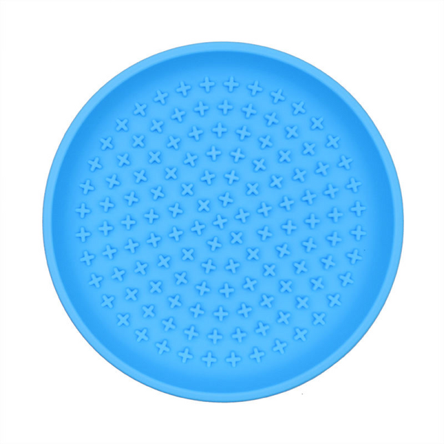 Talking Dog Club Lickables Licking Bowls for Dogs and Cats (Blue)