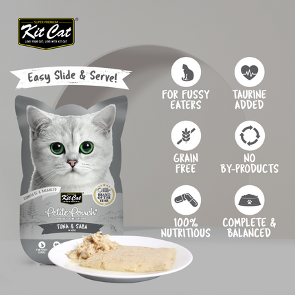 Kit Cat Tuna and Saba in Aspic Cat Wet Food