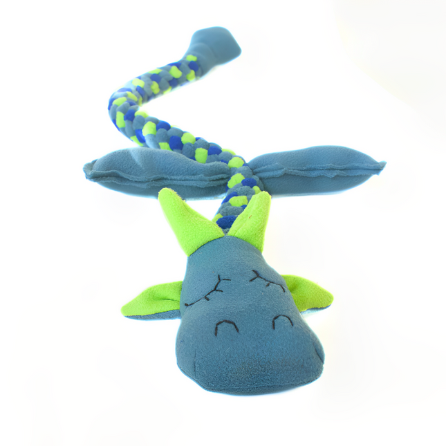 For The Love Of Dog Mr Tugasaur Toy for Dogs (Blue/Green/Grey)
