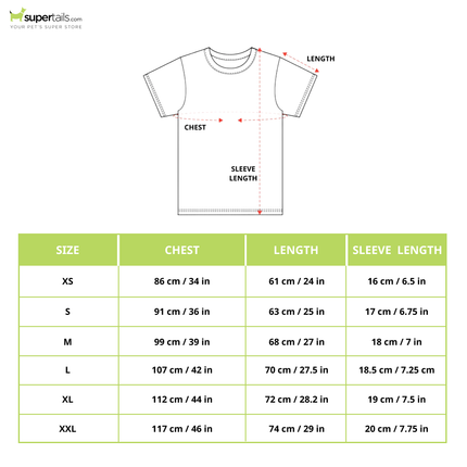 Ruse "Family Favourite" Printed Half Sleeves T Shirt for Dogs and Pet Parents (Lemon Yellow)