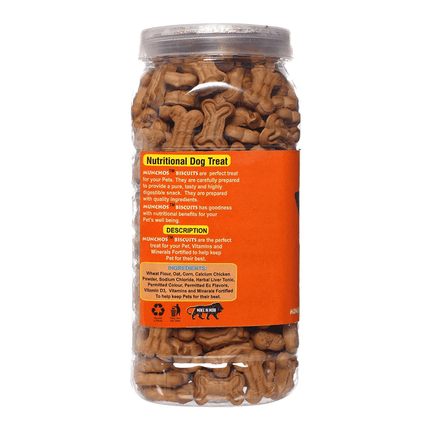 Munchos Chicken and Real Mutton Flavor Biscuit Dog Treats Combo