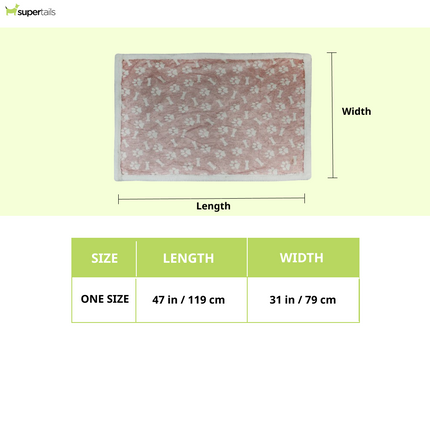 Pawpourri Printed Paw Blanket for Dogs and Cats