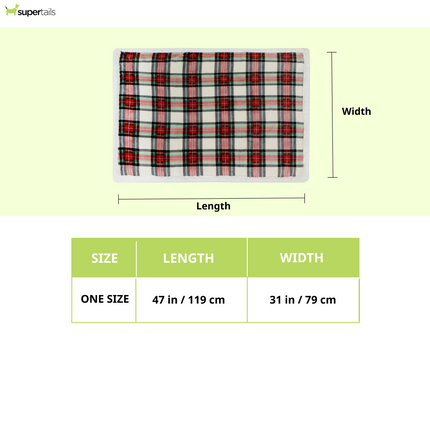Pawpourri Plaid Xmas Blanket for Dogs