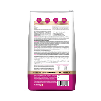 Signature Grain Zero Ocean Fish, Sardine and Mackerel Long Coat & Persian Adult Cat Dry Food