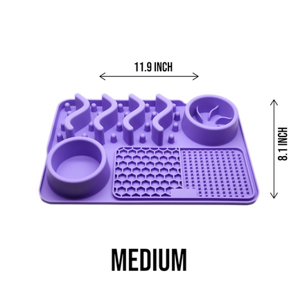Talking Dog Club Lickables Lick Mat for Dogs and Cats (Purple)