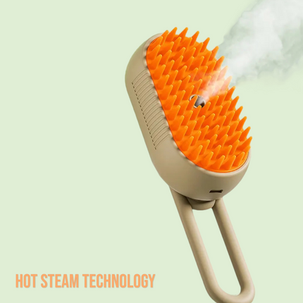 Chullbull Electric Multifunctional Steam Brush for Dogs and Cats (Multicolor)