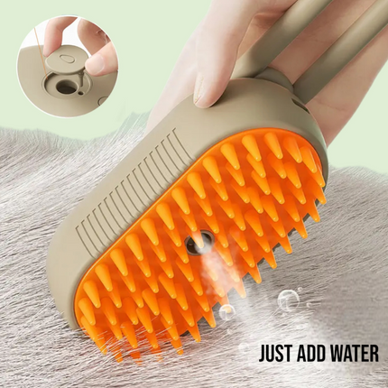 Chullbull Electric Multifunctional Steam Brush for Dogs and Cats (Multicolor)