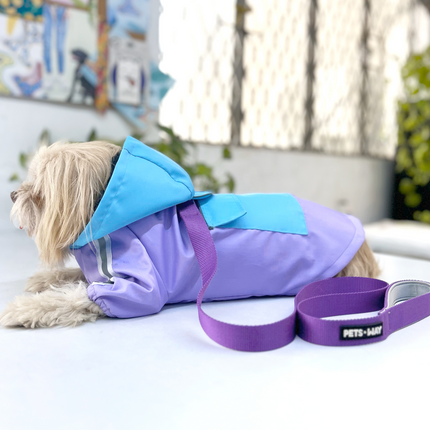 Pets Way TPU Rainstorm Raincoat for Dogs (Lavender)