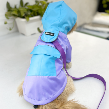 Pets Way TPU Rainstorm Raincoat for Dogs (Lavender)