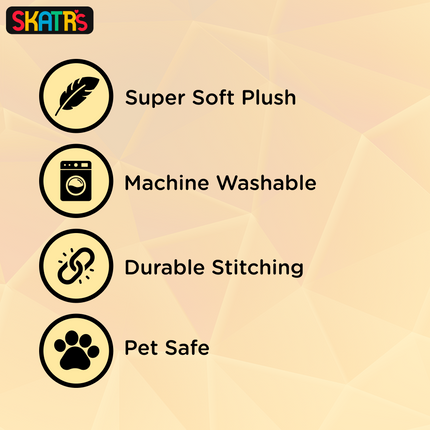 Skatrs Birthday Heart Plush Toy for Dogs and Cats