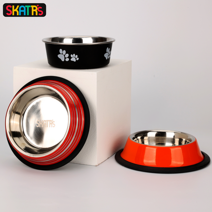 Skatrs Anti Skid Printed Bowl for Cats
